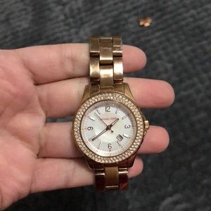 Michael Kors watch. Rose gold